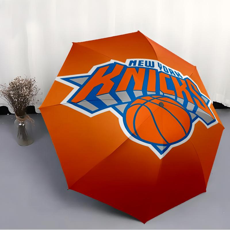 Printed Knicks logo Folding Umbrella,Outdoor,Leisure,And Travel Umbrella,Durable Umbrella Fabric,Birthday And Holiday Gift