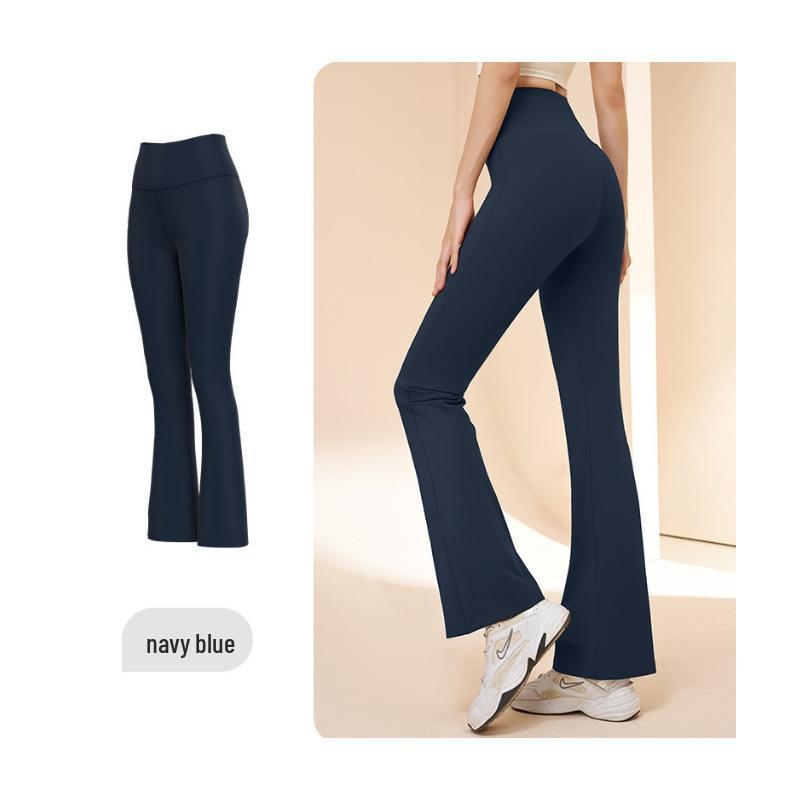 2025 High Waist Seamless Nylon Yoga Pants: Wide Leg, Hip-Lifting, Tummy Control, Stretch Slimming for Women