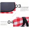 Portable Large Picnic Blanket Waterproof Sandproof Beach Mat, Sponge Outdoor Camping Mat, Large Lawn Mat for Park Beach Travel Hiking Family Gathering