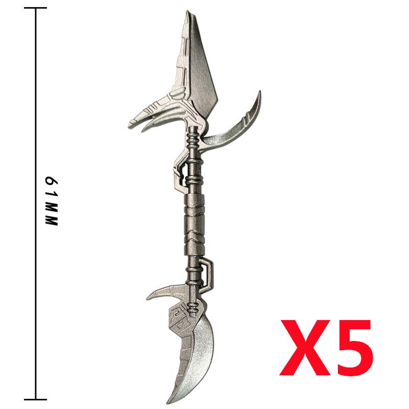 MOC Medieval Military Anime Figures Weapons Building Blocks Toys Soldiers Shield Sword Bow Trident Ax Gun Hammer DIY Gifts K027