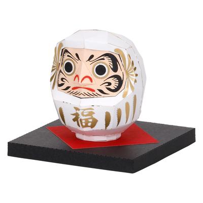 Kawada Paper Nano 360 Daruma Biały x 12 x 17 cm 12 i Zestaw do Rękodzieła Papierowego Zestaw Miniaturowy Dekoracja Wnętrz PS-19 0,7 (Ages Up) PS-19