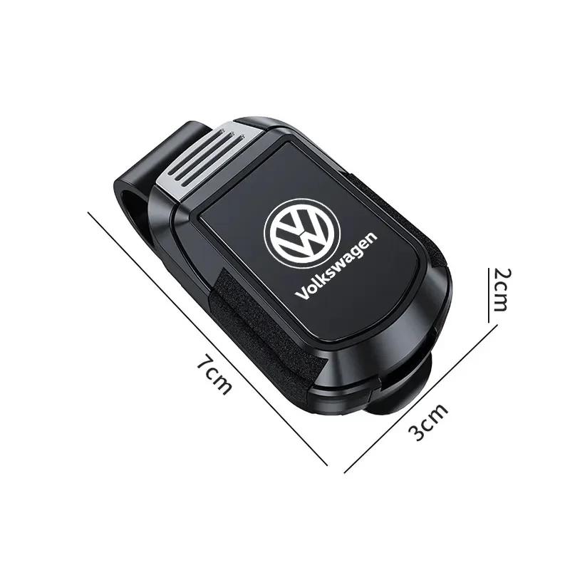 Lmn1 Car Glasses Sunglasses Storage Clip Sun Visor Clamp For VW GTI Rline Polo Golf Passat Tiguan Arteon Touareg CC Taigo Caddy T-ROC