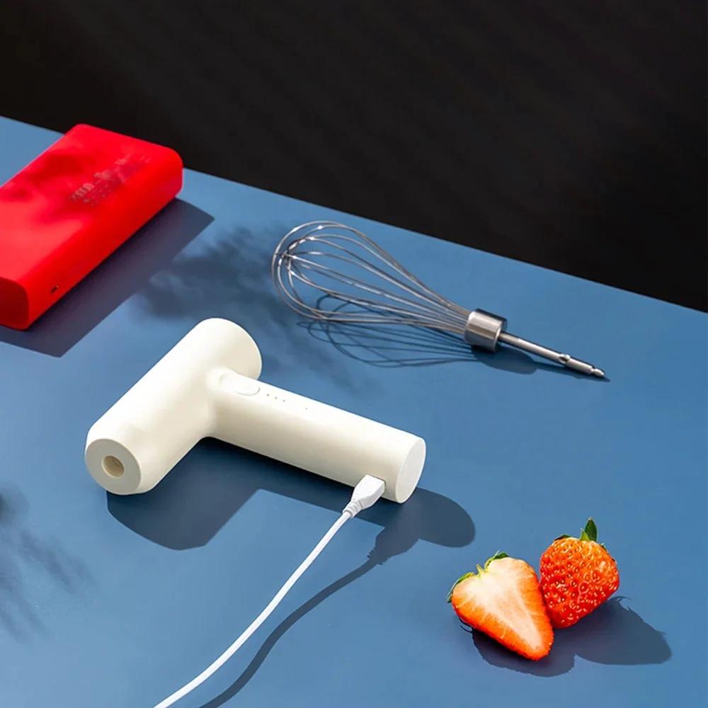 Automatic Egg Beater Electric Baking Cream Mixer And Dough Beater Cake Mixer Cream Beater Mini Electric Wireless Kitchen Tools