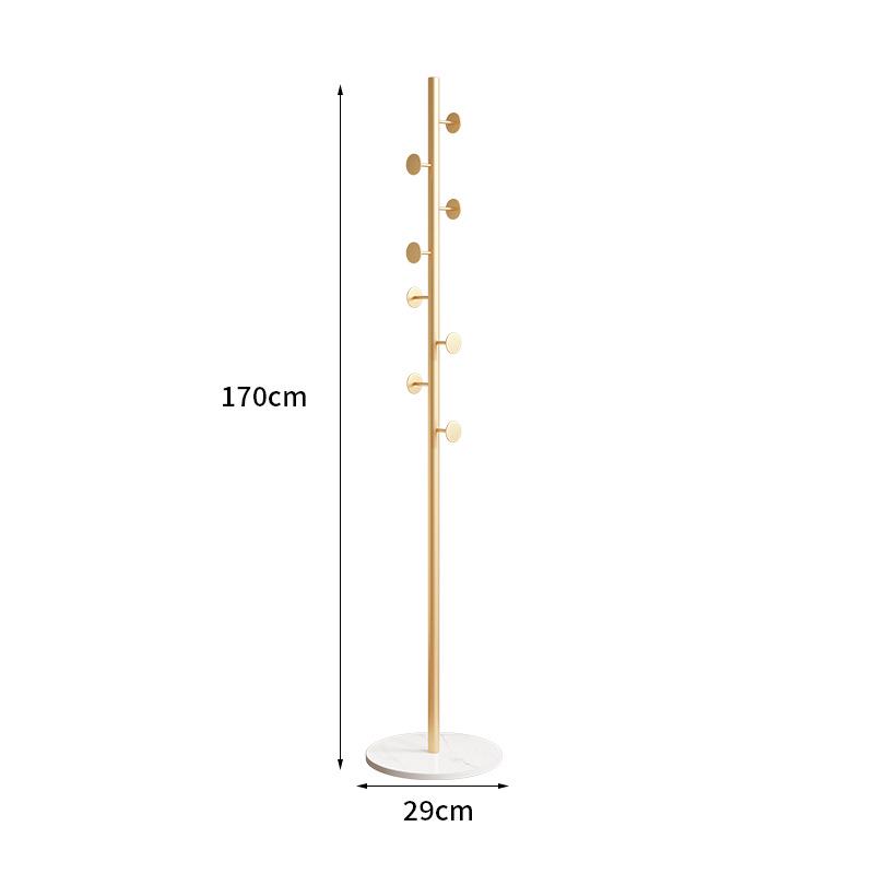Elegantní kovový stojan na oblečení a úložná police na podlahu do ložnice a obývacího pokoje
