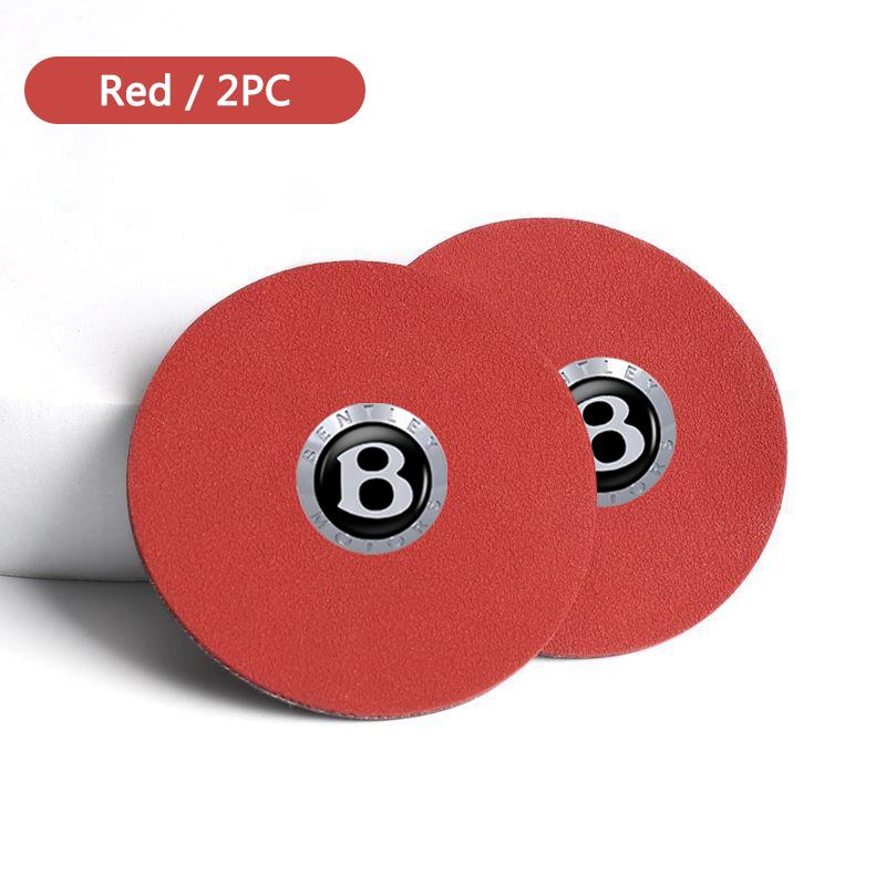 

Non-Slip Leather Car Cup Holder Coasters Anti-Spill Drink Mats for New Bentley Flying Hurtling SpurContinentalGTBentaygaMulsanne красный