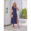 Women's Pleated Slip Sleeveless Dress Pleating Split Sleeveless Dress Women