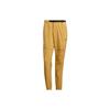 Solid Color Elastic Waistband Cuffed Sports Pants Men Bottoms Khaki HE7369