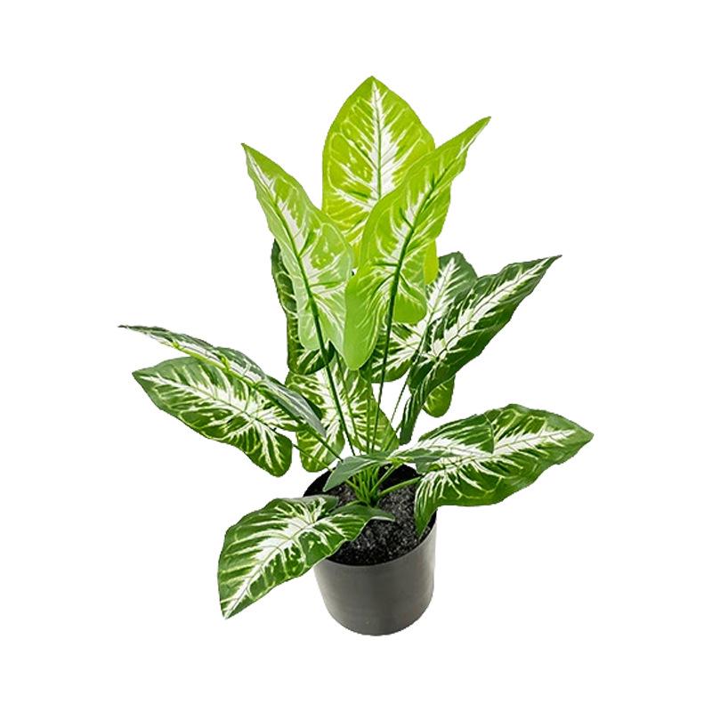 Nordic Monstera Artificial Plants - 12 Heads for Indoor/Outdoor Decor, Wall Art, and Landscaping