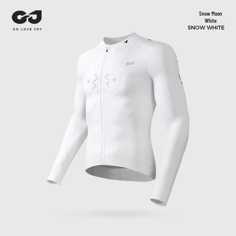 Herren Langarm Rad- und Outdoor-Sportbekleidung - Feuchtigkeitstransportierend, Schnelltrocknend für Herbst & Winter