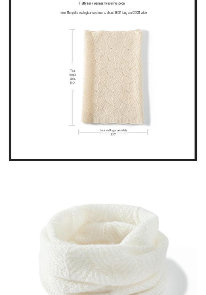 100% reines Kaschmir Verdickter Zopfmuster Halswärmer - Warmer Winter Unisex Schal