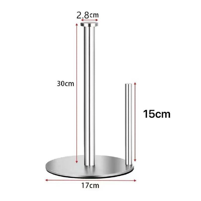 Modern Vertical Paper Towel Holder Stand,Weighted Base Kitchen Roll Dispenser for Countertop