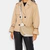 New COACH Hobo Canvas With Leather Shoulder Bag, Handbag, Shoulder Bag Women's Khaki CI791-IMDQC