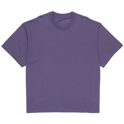adidas Originals Trefoil Logo Loose Fit Sports Short Sleeve T-Shirt Unisex Tops Purple HC8586