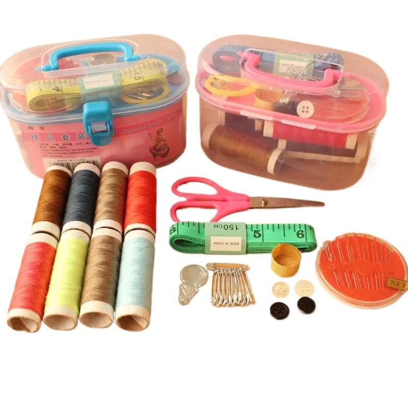 Household Needle Box Set With Fabric Sewing Needles And Portable Organizing Toolbox - Convenient Stitching Companion