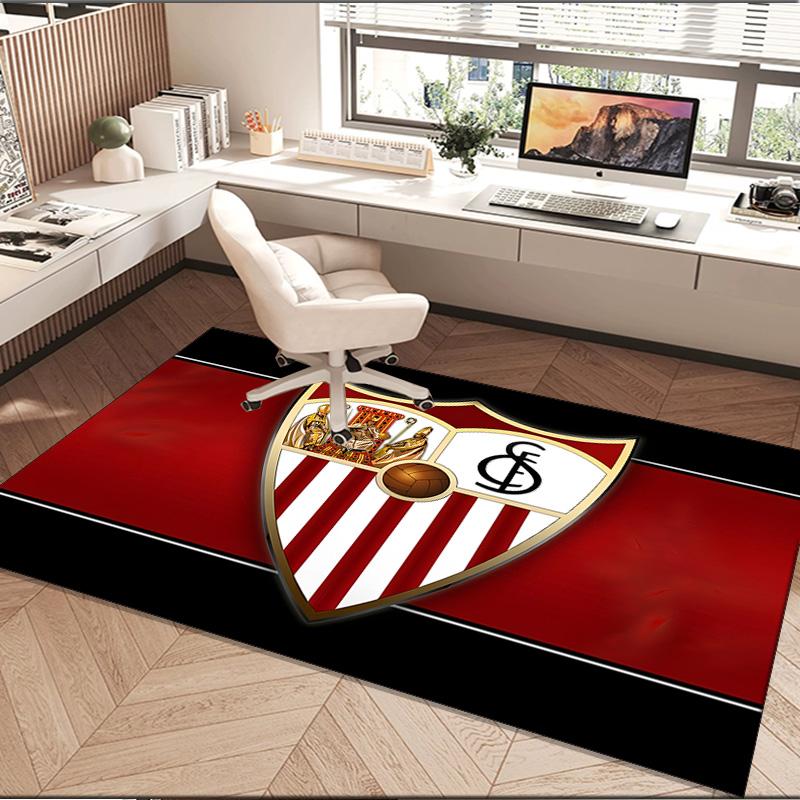 1PC rug Football Sevilla Artwork Carpet, Chair Rug,Area Rug for Office Bedroom living rooms bedroom, Doormat decor Christmas fan gifts