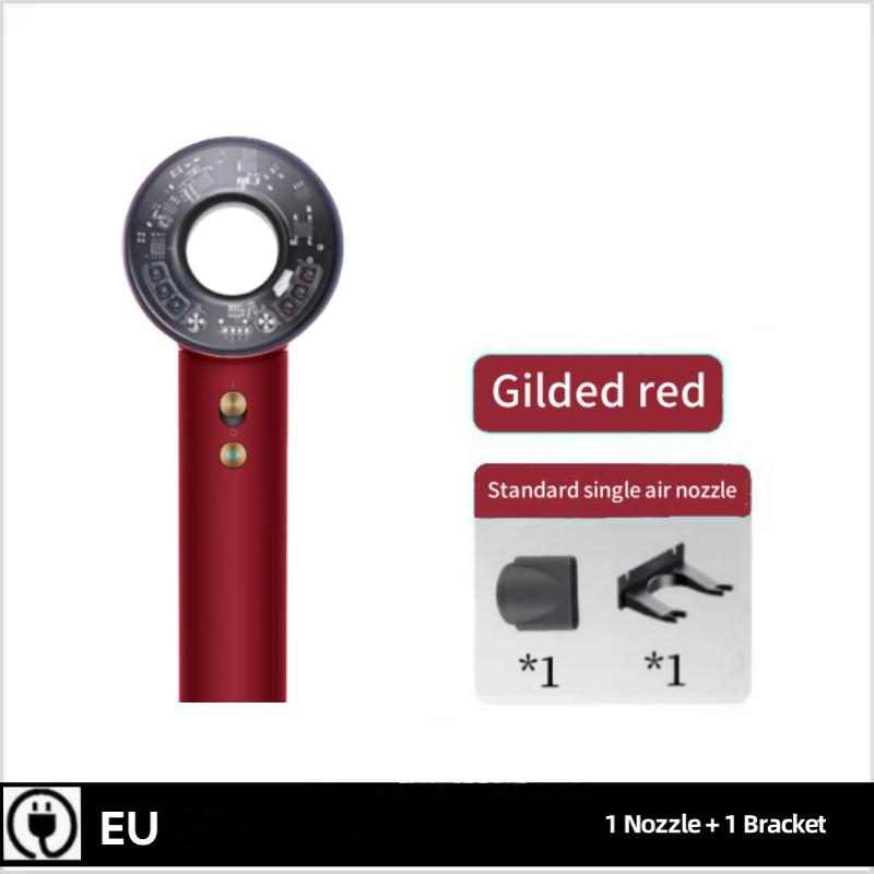 Professional hair dryer with curling nozzle, high-power negative ion styling device, fast-drying styling tool hair dryer