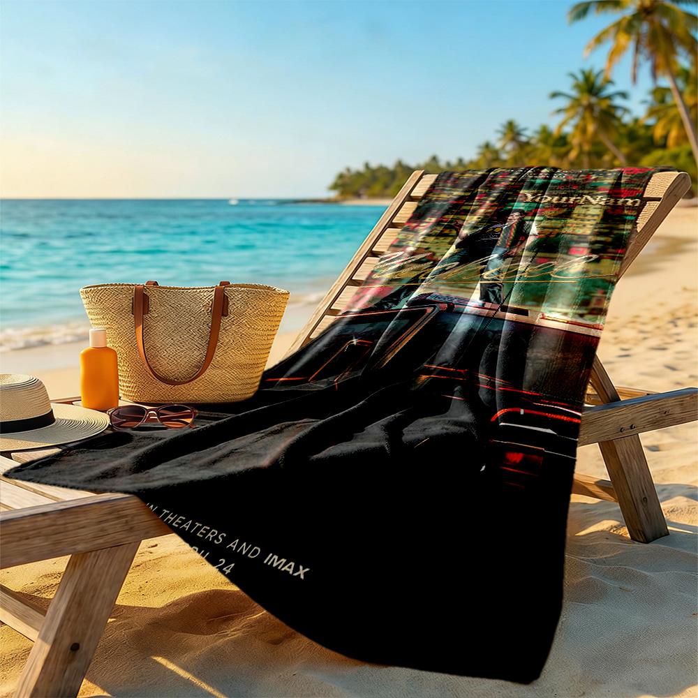 Michael Jackson Personalized Text Beach Towel Quick-Dry Soft Microfiber Ideal for Travel Outdoor Swim Pool Yoga Surf Camping Hiking Gym Gift Holiday