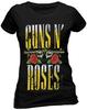 T-shirt Ufficiale Guns N Roses Big Guns da Donna Vestibilità aderente Licenza Nuova dalla S alla 4XL