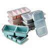 2/3 Grid Silicone Freezer Tray Large Capacity Ice Cube Tray Freeze Preservation Mold  Meal Prepping