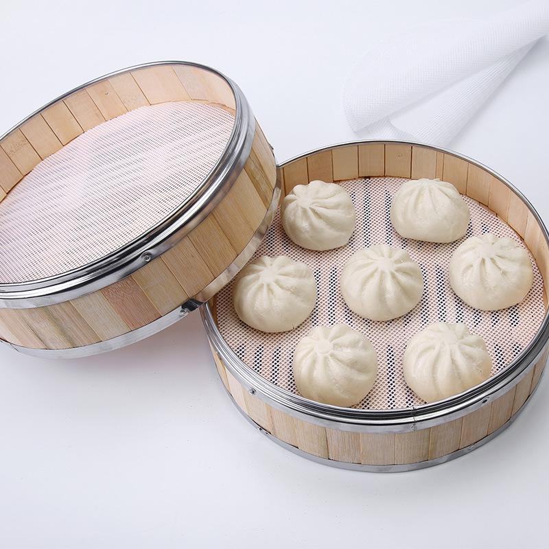 Nepřilnavá podložka do napařovače Nástroj na Dim Sum Potravinářský silikon Opakovaně použitelná Podložka do restaurace Kuchyňská podložka do napařovače Kuchyňské doplňky pro vaření