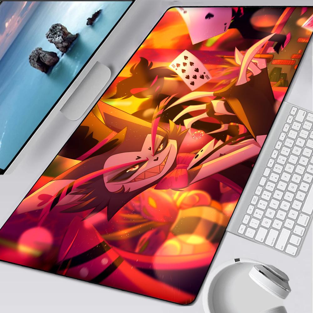 H-Hazbin Kreskówka H-Hotel Podkładka pod mysz Gumowa mata Laptop XXL Podkładka pod mysz Notebook Gracz Stół komputerowy Akcesoria do gier