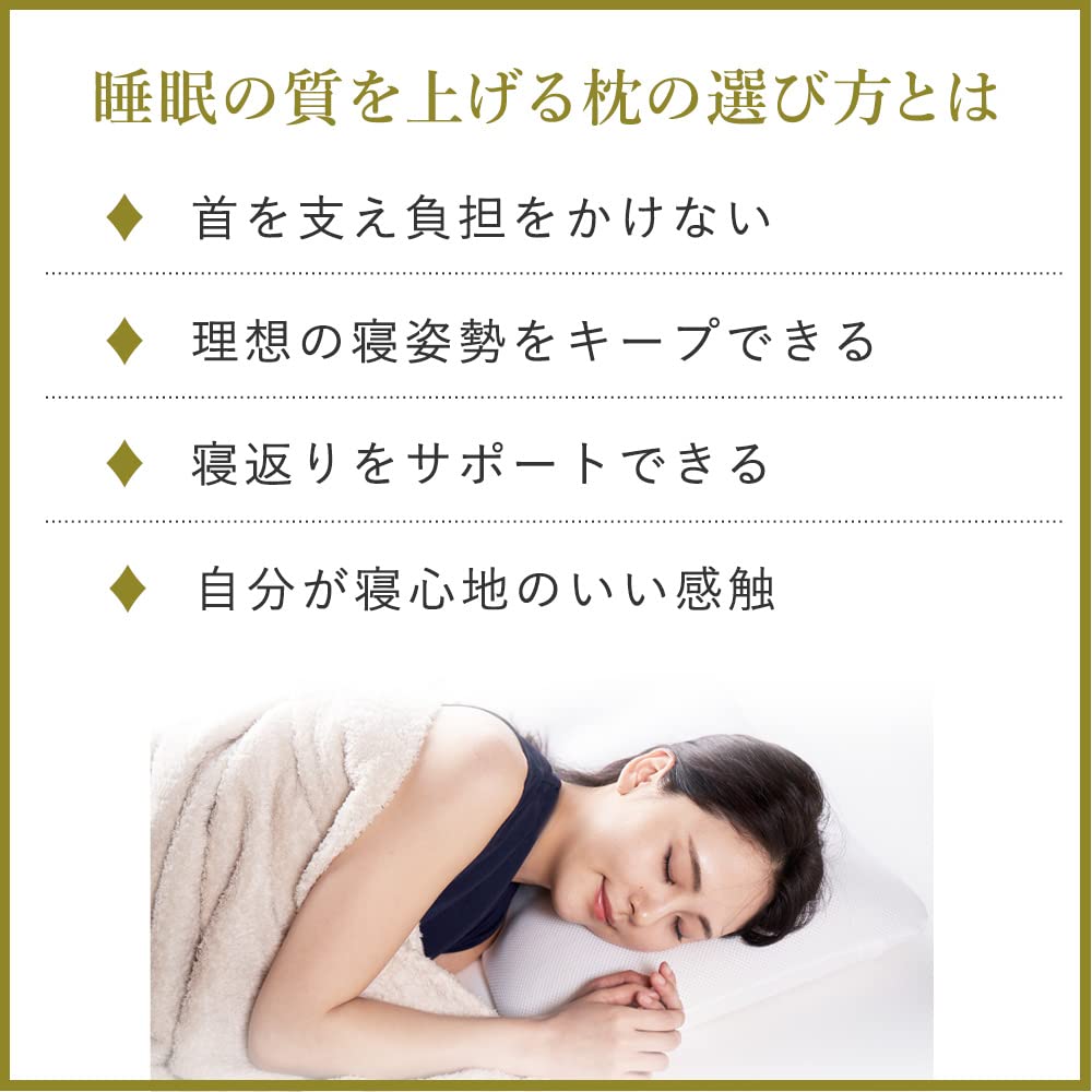 LOFTY Sleep Pillow LT-020Size 1, Soft, Low, Fluffy, Supports Turning Over, Suitable for Back and Side Sleeping, Reduces Strain, Supports Shoulders