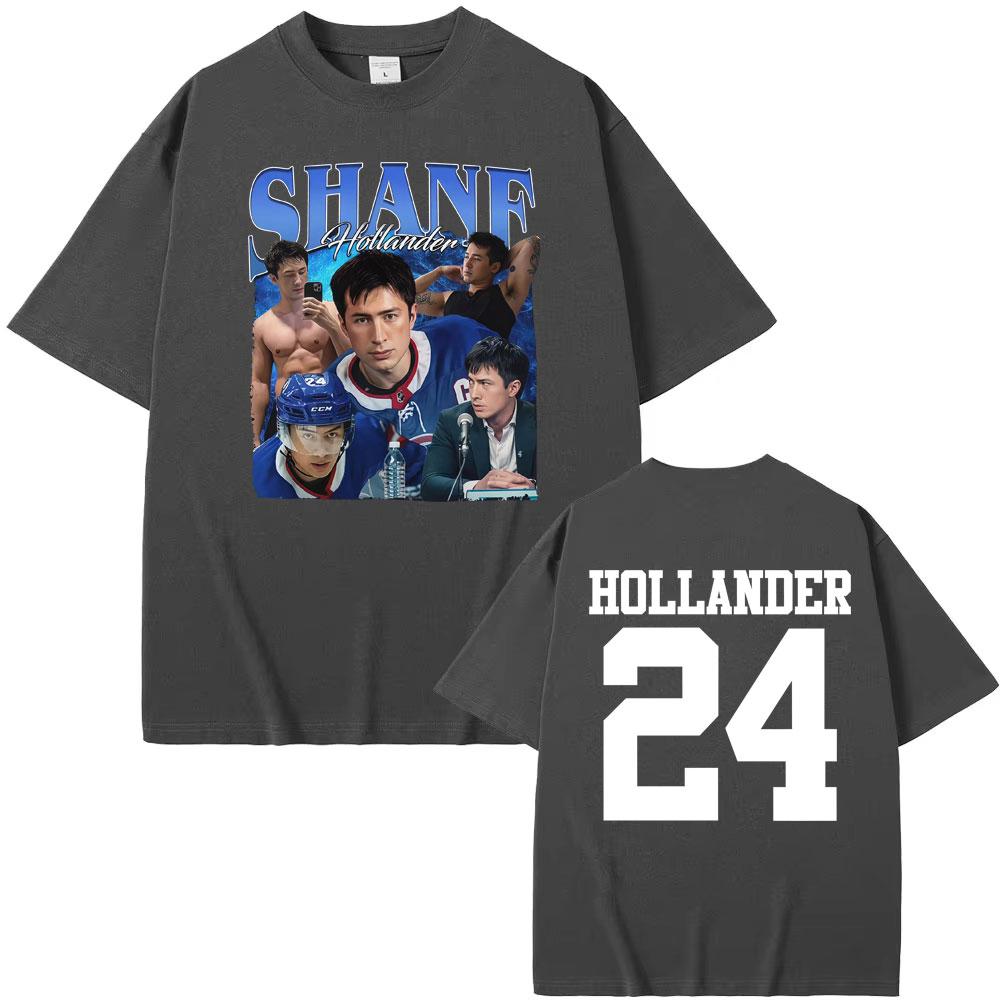 Heated Rivalry Ilya Rozanov Shane Hollander 24 T Shirt Unisex Women Fashion Trend Retro Tee Shirt High Quality Casual Cozy Tshirts