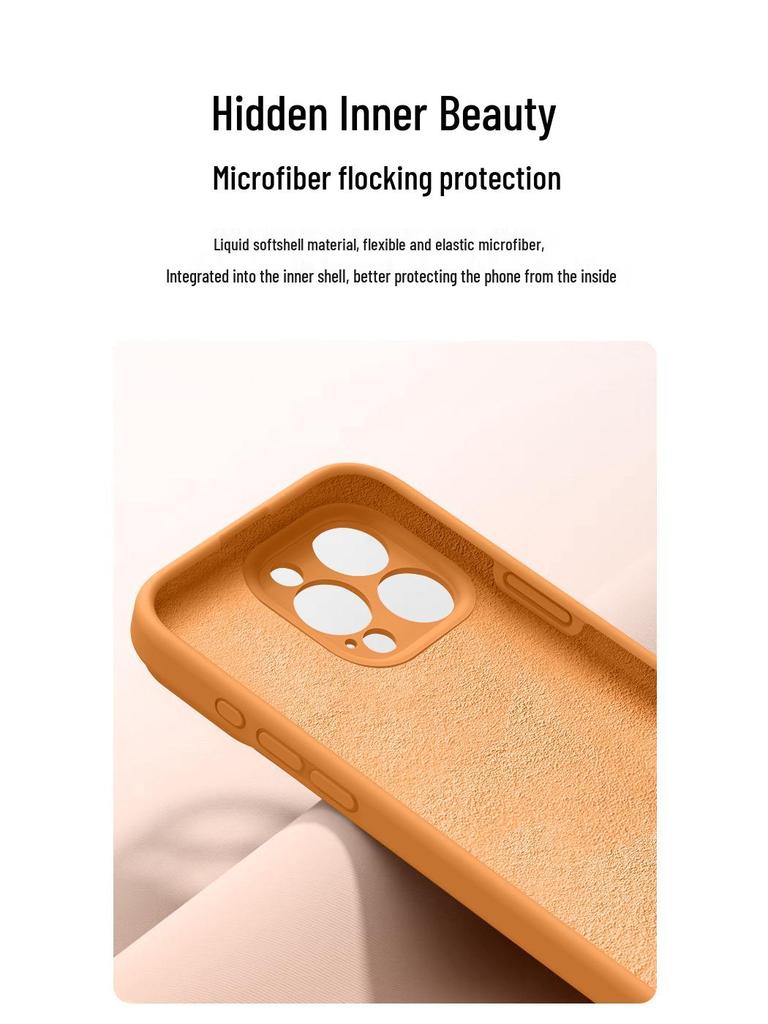 Ochranné pouzdro z tekutého silikonu s povrchem na dotek pro iPhone 16/15 Pro Max