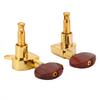Versatile Guitar Tuning Pegs, String-Retaining, Set of 3 Pairs, for Electric and Acoustic Guitars (Gold)