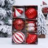 8PCS/Box Shatterproof Christmas Hanging Balls 8CM Christmas Ball Set  Wedding Party