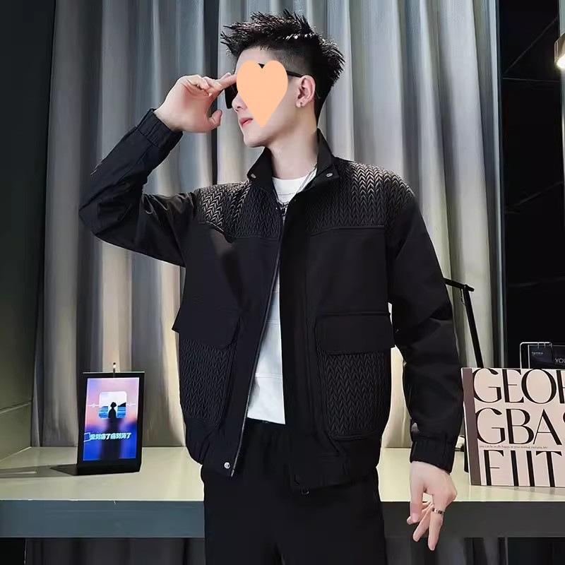 Giacca con colletto alla coreana da uomo giacca primaverile e autunnale nuova top primaverile da uomo