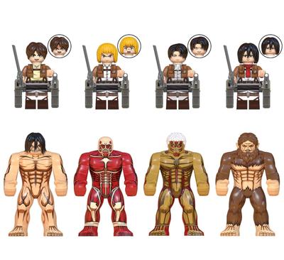 8pcs Children's Building Figures Toys Small Particles Building Accessories Figures