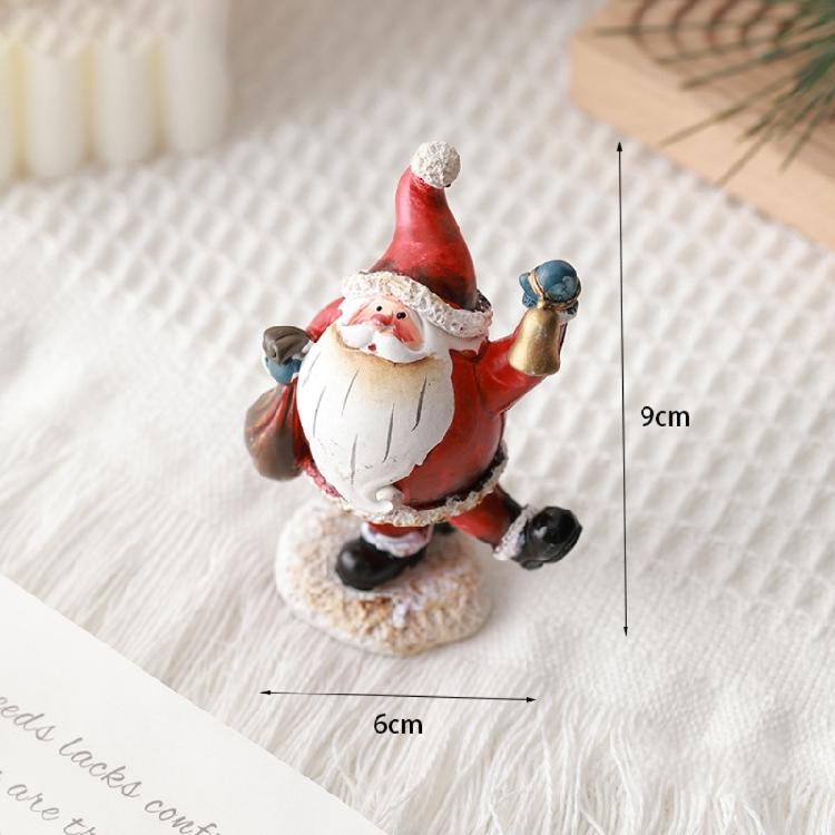 Decorazione Natalizia Ornamento Festa Casa Tavolo Finestra Espositore Ornamento Pupazzo di Neve Babbo Natale Figure 1pz