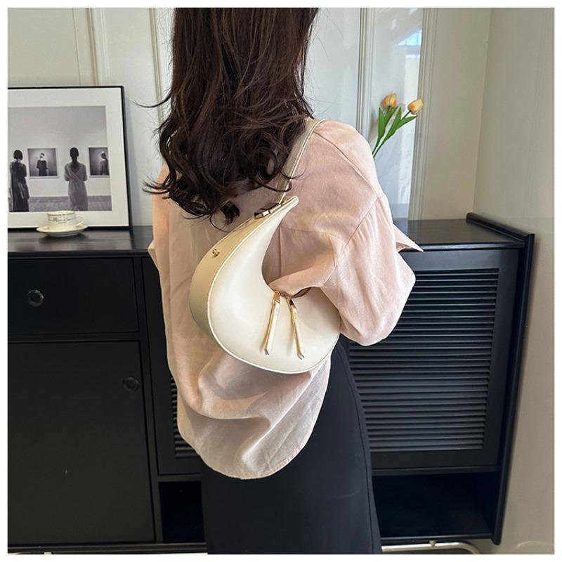 Korean Trend Crescent Bag Retro Fashion Bag Minimally Popular Handbag Versatile Shoulder Bag