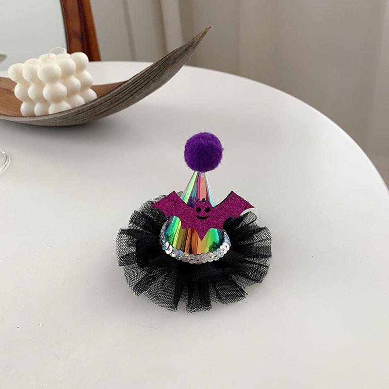 Funny Pumpkin & Ghost Hair Clips for Kids - Halloween Festival Dark Style Costume Accessories