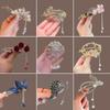 Ancient Style Lily Tulip Tassel Twist Hair Clip for Hanfu Updo