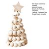 Christmas Tree Desktop Ornament Nordic Style Artificial Swivel Beads Top Star Small Artificial Tree Festive Holiday Decoration