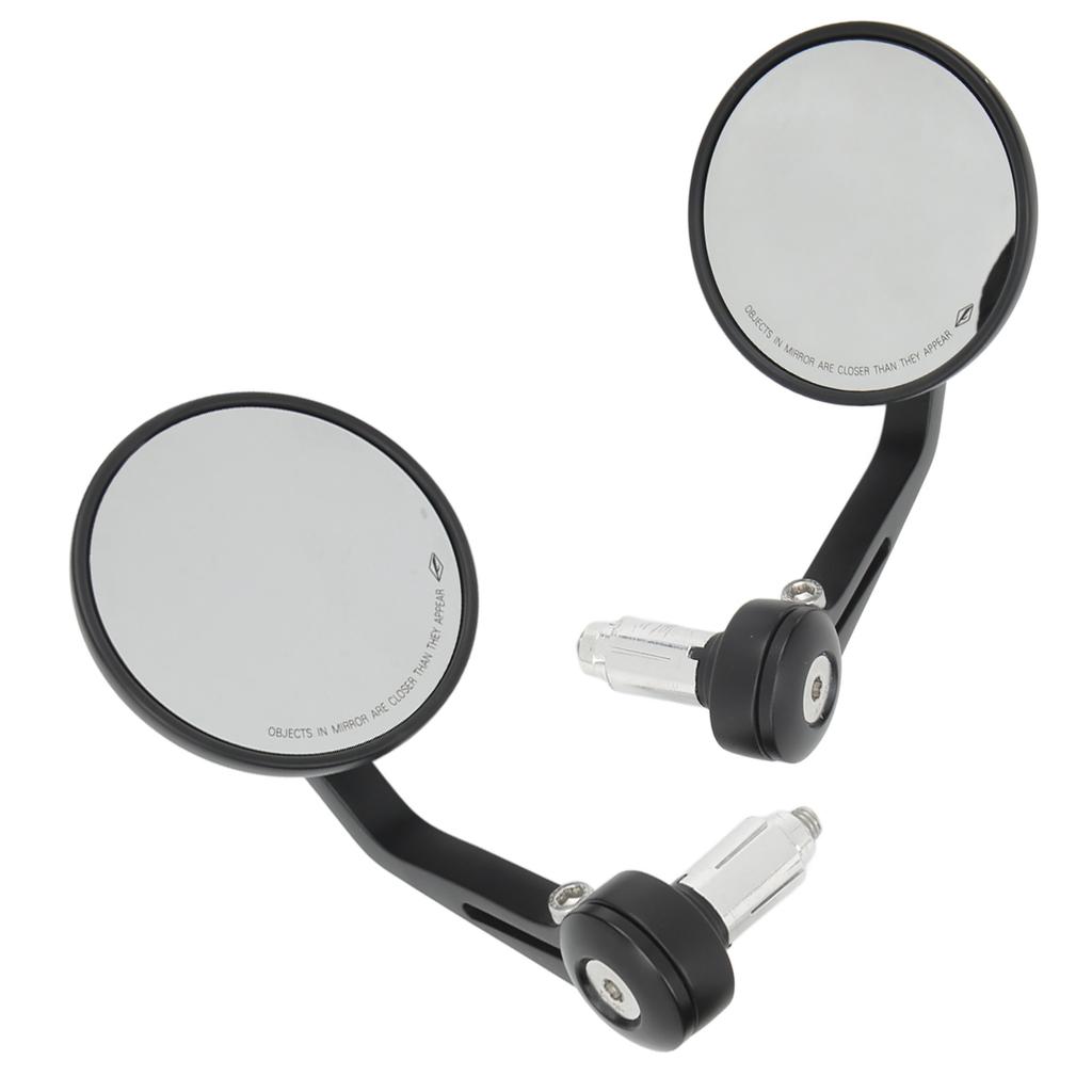 2 Stück 22mm0.87in Motorrad Rückspiegel Seitenspiegel 360 Grad Drehbar Lenkerspiegel Universal für