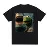 Dark Humor Frog Shark Graphic Funny Meme Tshirt Unisexs Clothing Fashion Tshirts Cotton Casual Short Sleeve T Shirts Streetwear
