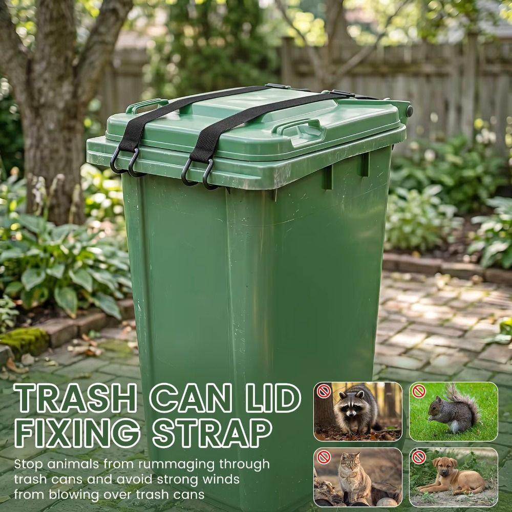 Anti Slip Garbage Can Lock Adjustable Bin Lid Lock Adjustable Trash Can Lock  Waste Container