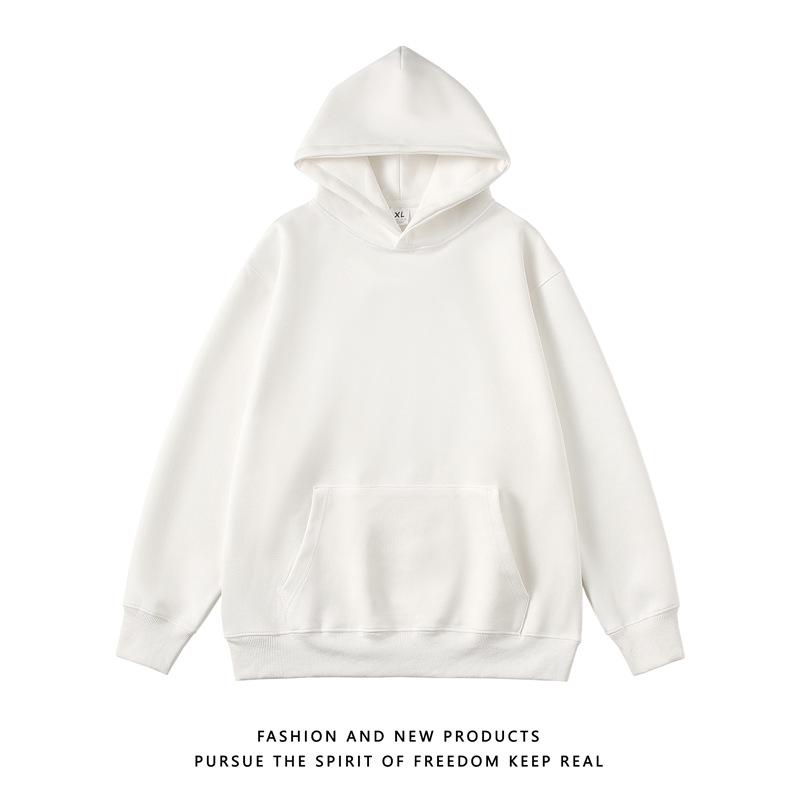 

2024 Men s Suede Hooded Sweatshirt: Solid Color, Loose Fit, Plus Size, Casual Outerwear 2XL