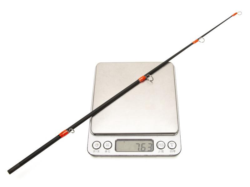 Two-Section Carbon Ice Fishing Rod, Dual Soft/Hard Adjustability, Portable Winter Design