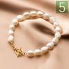 Trustdavis Luxury 925 Sterling Silver Sweet 8mm Baroque Pearl Chain Bracelet For Women Wedding Birthday Fine S925 Jewelry DA1653