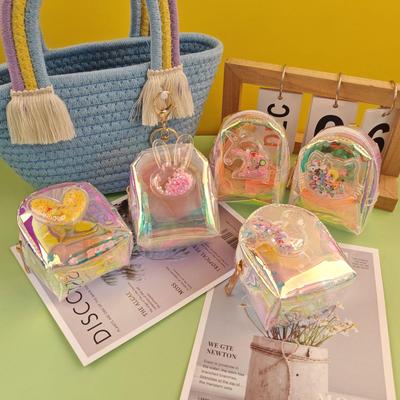 Portamonete Mini Colorato a Forma di Cuore: Borsa Portatile per Rossetto & Auricolari