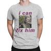 Astarion I Can Fix Him T Shirt for Men Cotton Vintage T-Shirts Crewneck Baldurs Gate Tee Shirt Short Sleeve Clothing Gift Idea
