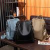 Homarina Women's 2-Way Shoulder Bag Backpack, PU Leather, A4 Size, Lightweight, Business Backpack, Perfect for Commuting, School, and Casual Use