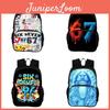 67 Character Print Casual Travel Backpack With 2035l Capacity For Students
