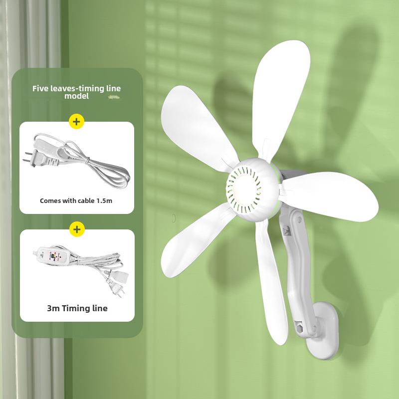 Yangzi Wall-Mounted Fan: Small Electric Fan for Home, Dorm, and Kitchen, No Drilling Required