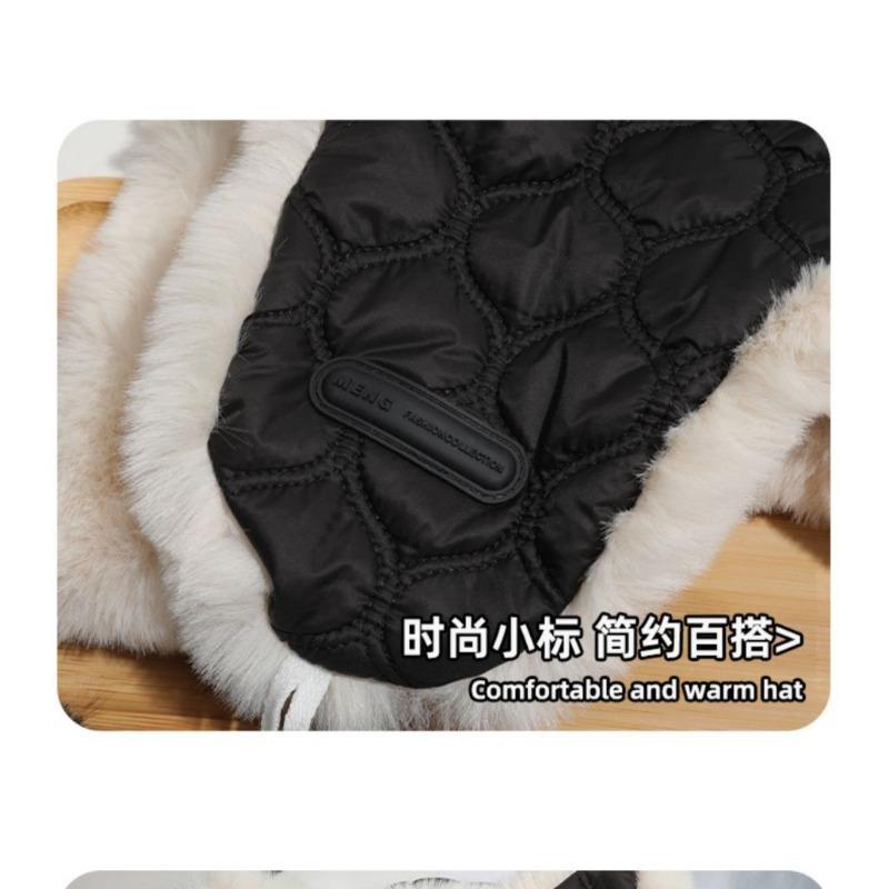 Cute fox ears plush hat women winter thickened plush warm cycling cold ear protection