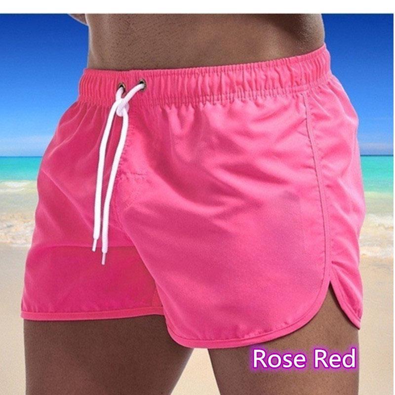 Summer Shorts Men Swim Trunks Quick Dry Board Shorts Bathing Suit Breathable Drawstring With Pockets Surfing Beach Sweat Pants